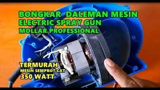 BONGKAR DALEMAN MESIN SEMPROT CAT ELEKTRIK || ELECTRIC SPRAY GUN MOLLAR PROFESSIONAL