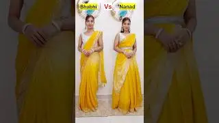 Which one you choose to drape??? #sareedraping #saree #haldiceremony