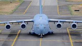 Boeing C-17 Globemaster III Landing at McChord Field, United States Air Force
