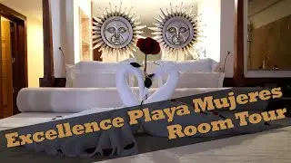 Excellence Playa Mujeres room tour Excellence Club swim up room 2018