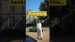 True story. Quit my job to do social media full time 😂 Porsche 911 Targa & coffee are paid actors