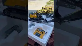Unboxing & Testing RC Volvo E598 Excavator #shorts