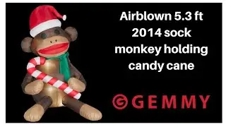 Airblown 2014 5.3 ft sock monkey review
