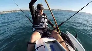 Catching Yellowfin Tuna off kayak - Salt Rock