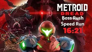 Metroid Dread Boss Rush in 16:21 [PB]