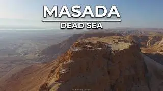 Masada and Dead sea / Aerial 4K