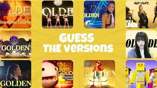 Song 'GOLDEN Huntrx Through Different Versions ~ Guess The Song Golden KPOP DEMON HUNTERS 🔉⭐
