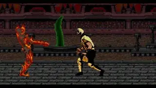 ULTIMATE MORTAL KOMBAT TRILOGY SCORPION MK2 SEGA GENESIS