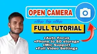 Open camera settings in hindi | open camera full tutorial | how to use open camera 2020/open camera📸