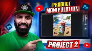 Professional Coffee Brand Advertisement Design in Photoshop | Summer Vibes