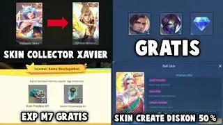DIAMOND GRATIS, SKIN VENOM/LIGHTBORN GRATIS, SKIN COLLECTOR XAVIER, EXP M7 GRATIS, SKIN CREATE 50%