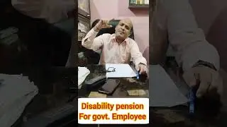 Disability pension for government employee 