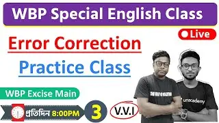 WBP English Class 2021 | Error Correction | Excise Main Class | TWS Academy