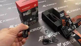 ACEBEAM H40 - 1050 ЛУМЕНА,117 МЕТРА ДАЛЕКОБОЙНОСТ - Изключително лек, компактен и достъпен челник