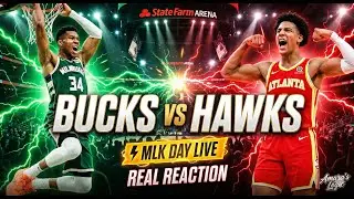 🔴 LIVE: BUCKS VS HAWKS! 🦌🦅 MLK DAY NBA SPECIAL 🏀🔥