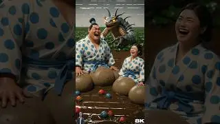❤️ Evoloution of cat❤️Sumo  and woman sitting on dirty road with dargon crocodile ❤️Milky cats 2.0✅
