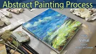 Colorful Abstract Painting / Colorscape / Relaxing mood