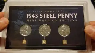1943 Steel Penny Mint Mark Collection ( P D S)