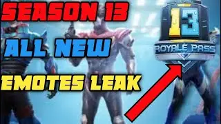 SEASON 13 ALL EMOTES LEAKS|| PUBG MOBILE