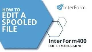 InterForm400: How to edit a spooled file