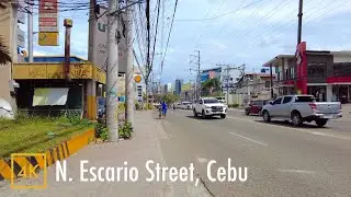 N. Escario Street, Cebu, Philippines【4K】