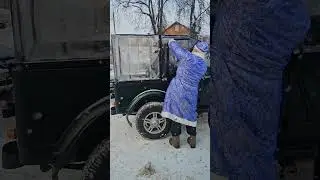 Как мы ездим зимой на кабриолете. #путешествияпороссии