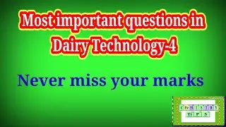 Dairy products important questions-4