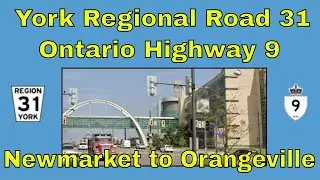 DRIVING HYPERLAPSE York Regional Road 31 & Ontario Highway 9 (October 29, 2020)