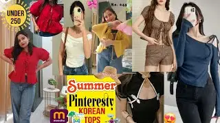 Meesho Trendy tops haul😍 | Affordable+Cute tops Under 250 | College must have tops #meesho #trending