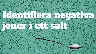 Identifiera negativa joner i ett salt