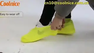 Reusable waterproof rain snow silicone shoe boot covers