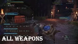 Monster Hunter World Weapons Attack Animations (PS4 Beta Gameplay)