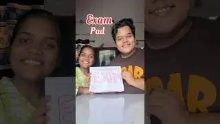My Sister Vs Me : Who will make the best Exam Pad #shorts