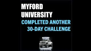 Myford University Completed Another 30-Day Challenge  #alternativeeducation #30daychallenge