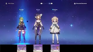 Genshin Impact Combat Demo (𝐖𝐨𝐫𝐥𝐝 𝐋𝐯𝐥 𝟓, 𝐀𝐑 𝟒𝟓): Collei + Lisa + Barbara = 𝟒★ 𝗼𝗻𝗹𝘆 𝘁𝗲𝗮𝗺
