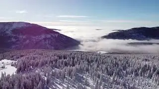 Špindlerova Bouda zima inverze