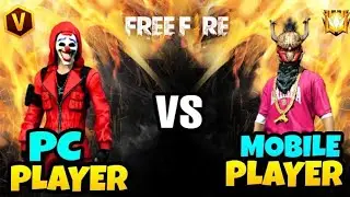 FREE FIRE ME VS PC PLAYER IN CUSTOM #freefire #4fingerclaw #phoneplayer#pcplayer