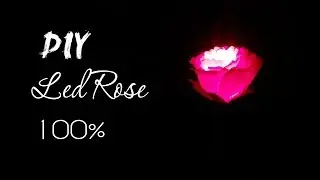 DIY Led Rose from paper - HMC Art