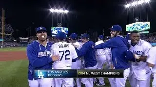 SF@LAD: Dodgers clinch second straight NL West title