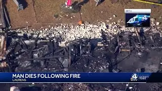 South Carolina amputee dies in fire at cinder block shop he lived in, coroner says