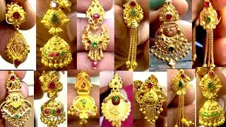 Gold new 2026 earrings collection | jhumka designs