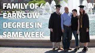 A family of four earned University of Washington degrees in the same week