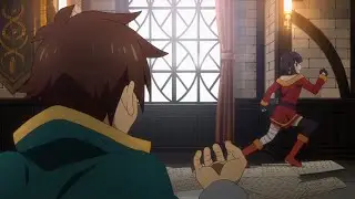 Megumin pops Kazuma's Bubble Wrap ~ Konosuba S3 Ep 10 この素晴らしい世界に祝福を