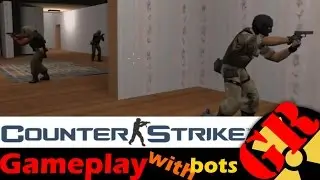 Counter-Strike v1.6 gameplay with Hard bots - Estate - Terrorist