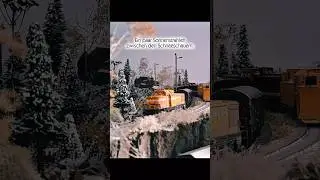 Schneeschauer &uuml;ber  Flockenberg #eisenbahn #train #modeltrains #reichsbahn #snow #winter #music