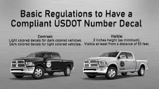 USDOT Truck Lettering Decal Sticker Requirements