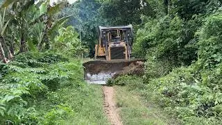 Repairing Old Plantation Roads Using D6R XL Bulldozer Techniques