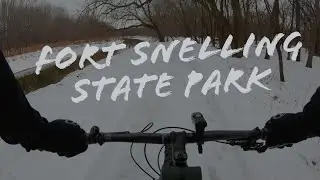 Winter Fat Biking at Fort Snelling State Park | St. Paul, Minnesota