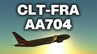 Infinite flight | CLT-FRA | AA704 | 777-200 | LIVE