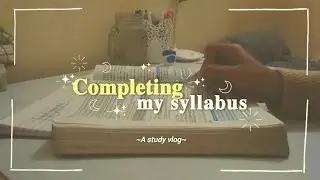 STUDY VLOG✨️🤍 || Study with me As a cbse 12th grader ||